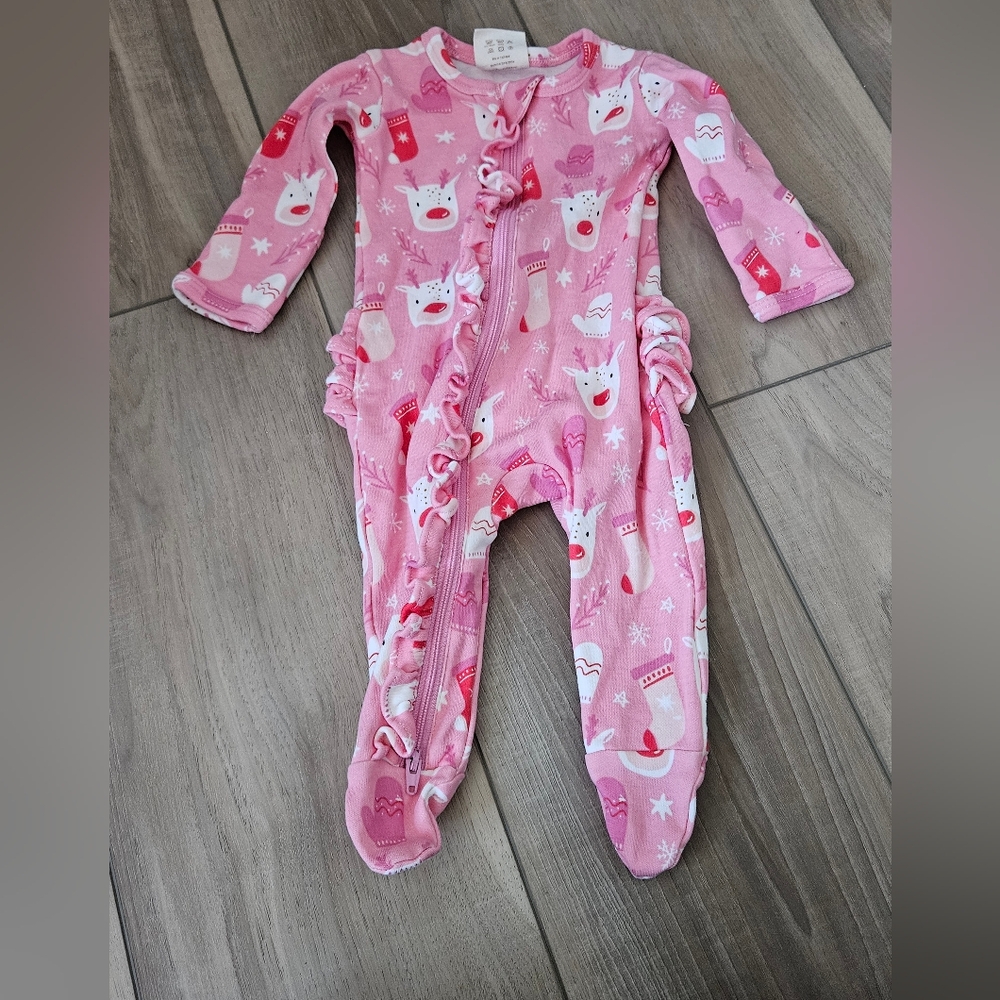 Pink Reindeer Onesie